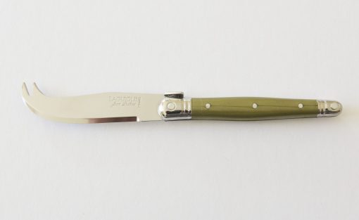 Laguiole Mini Cheese Knife in Olive Green - Front - Astoria Home Store and Gift Shop