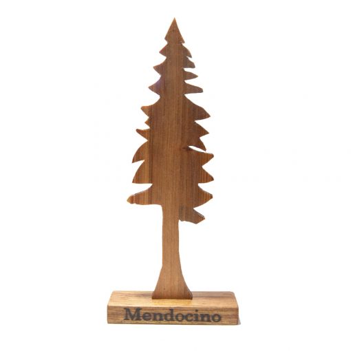 Handmade Handcrafted Made in Mendocino Made in USA - Mendo Decor - Mendocino Brand Close-up - Decor Decorative Redwood Tree 1st pic