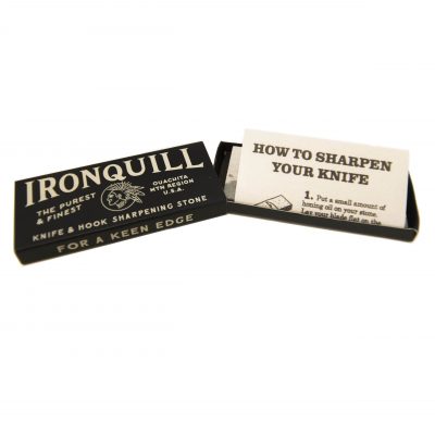 Ironquill Knife and Hook Sharpening Stone Kit Made in Arkansas USA Stone Quarried in Ouachita Mountains Gift Shopping - Knife Care - Knife Sharpening Stone Kit