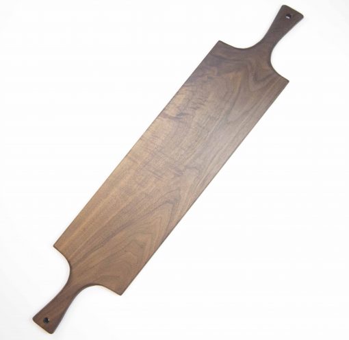 Charcuterie Cheese Board Handcrafted in Mendocino Handmade in USA MADE IN USA - Black Walnut Charcuterie Board Food Serving - Double Handled - Astoria Gift Shopping