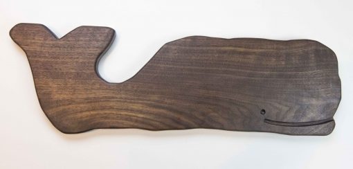 Whale Charcuterie Cheese Board Handcrafted in Mendocino Made in USA MADE IN USA - Black Walnut Charcuterie Board Food Serving - Whale Cheese Boards