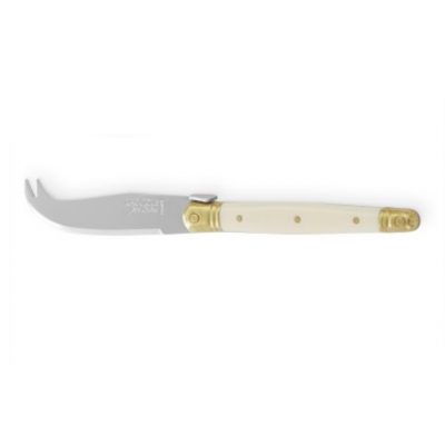 Laguiole Mini Cheese Knife in Ivory White with White Fittings - Front - Astoria Home Store and Gift Shop - Product Preview