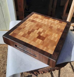 1 Finished Chopping Block Handmade in Mendocino - Mendocino Gift Shop Mendo Made Mendocino Village copy