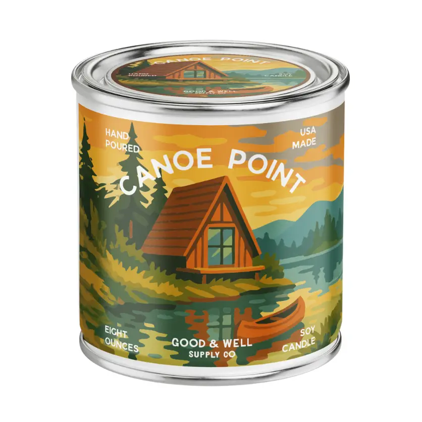 Canoe Point Soy Candle Half Pint Candle By Good and Well Supply Co
